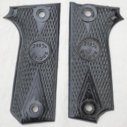 Paire plaquettes pistolet Unique 7,65 mm modèle Police Rr 51 - ref LBV24UNI00D