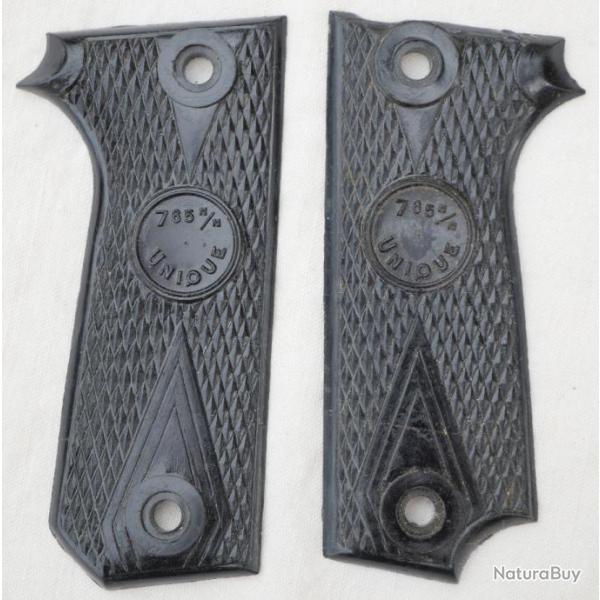 Paire plaquettes pistolet Unique 7,65 mm modle Police Rr 51 - ref LBV24UNI00D