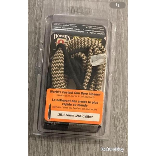 Cordon de nettoyage bore snake calibres .25, 6.5 mm, .264