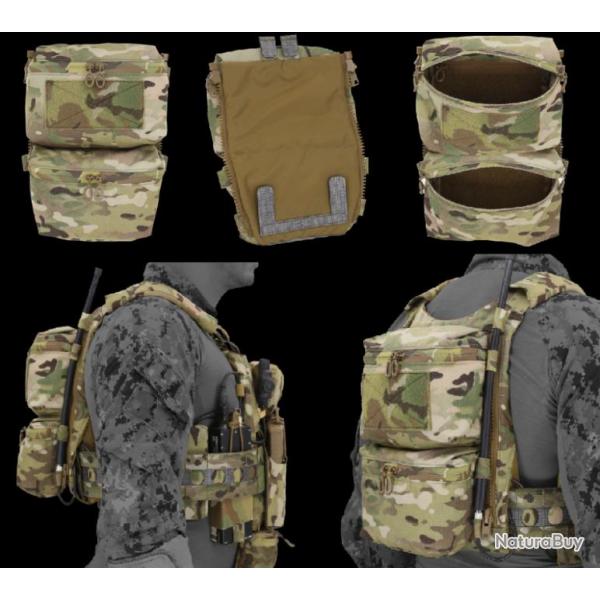 Ferro Concepts Back Panel Zip Double Pouch Multicam