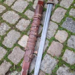 The northman reproduction epee glaive forgé main lame damas affûtée