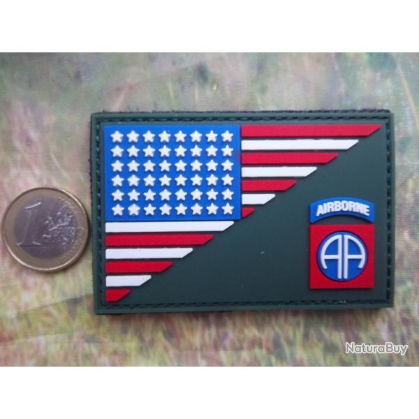 patch cusson 3 D PVC 82 me airborne collection militaire