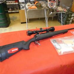 Savage Axis cal 222 rem + optique , Arme neuve de présentation   sans prix de Réserve