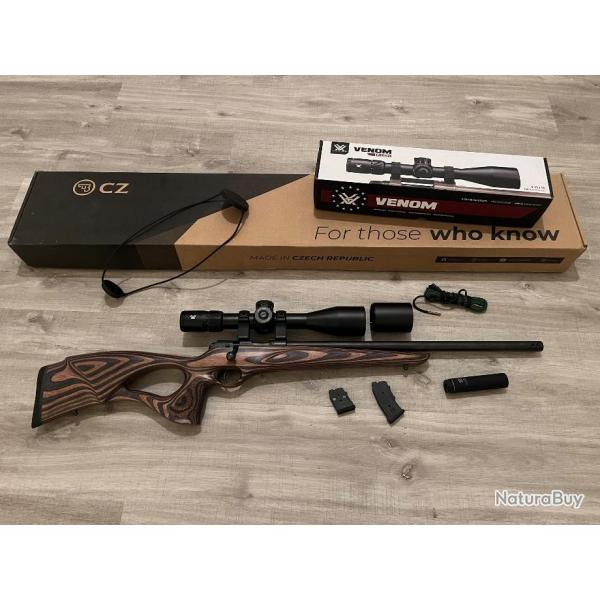 CZ 457 thumbhole 22lr + Vortex Venom 5/25 56