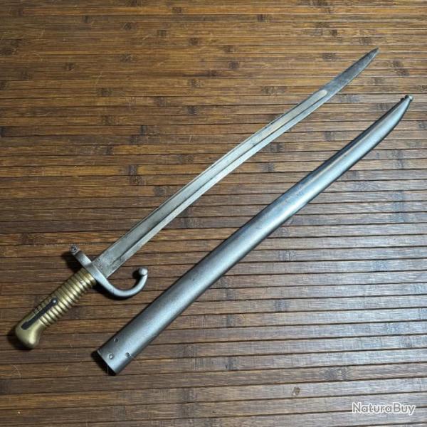 RARE SABRE BAONNETTE CHASSEPOT 1866 FABRICATION ALLEMANDE PAR ALEX COPPEL