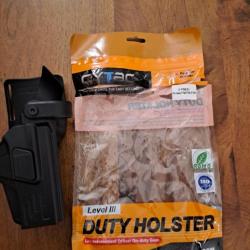 HOLSTER LEVELL 3 Duty Holster Fits Taurus PT840,PT845, PT809, CY-PT800L3G3