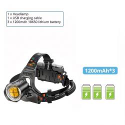 Super Lumineux LED Projecteur avec XHP90 Lampe Perles Étanche Chasse Pêche Montagne Camping