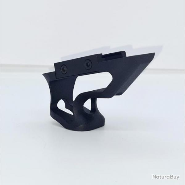 POINGEE COURTE AVANT PICATINNY ALUMINIUM NOIR CNC NEUVE ! Poigne Avant CNC Picatinny noir.