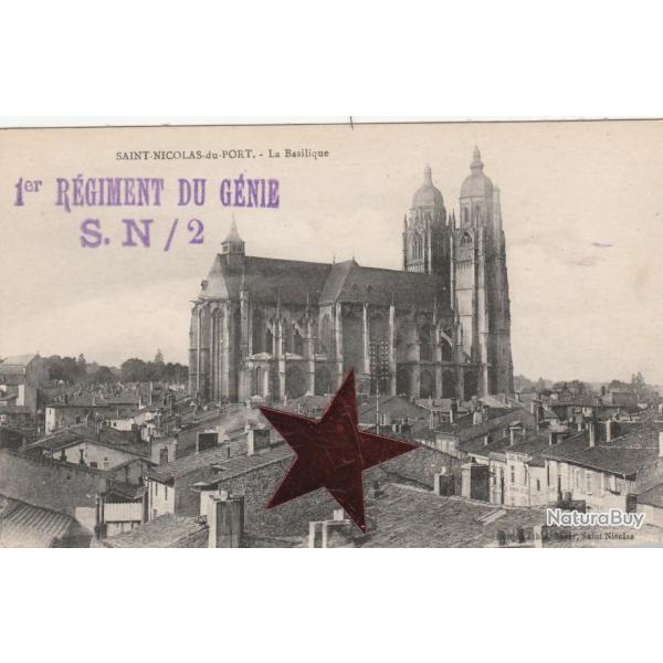 CPA - SAINT-NICOLAS-du-PORT-Le Basilique"1er RGIMENT DU GNIE S.N/2 N051