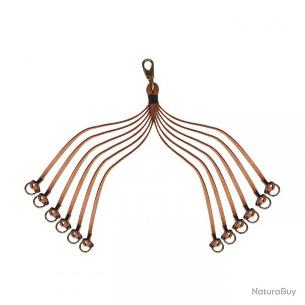 Porte-oiseaux 12 lacets en cuir vritable - TOURBON - LIVRAISON GRATUITE