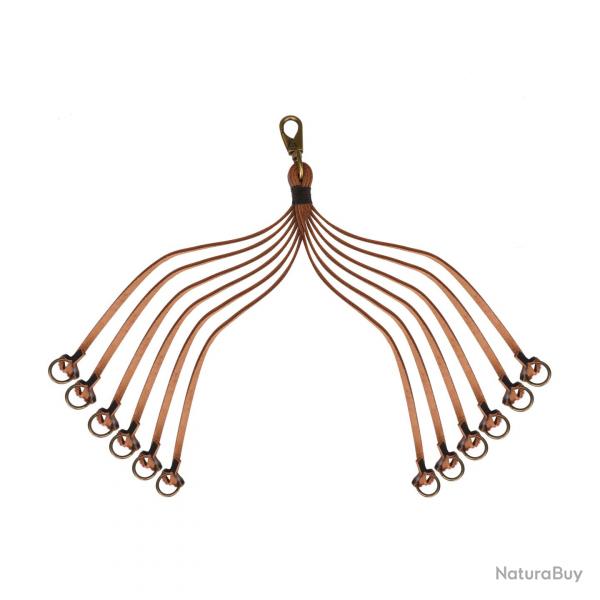 Porte-oiseaux 12 lacets en cuir vritable - LIVRAISON OFFERTE