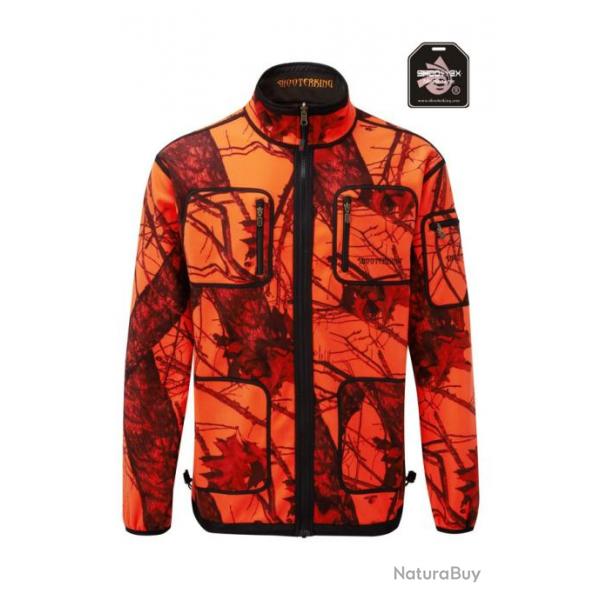 Veste SHOOTERKING homme Mossy Softshell Oak Blaze/Brun 2XL