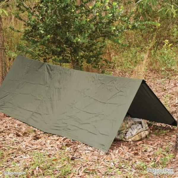 NEUF : Snugpak Stasha G2 Tarp Lger 2,44 x 1,63 m - Couleur Olive