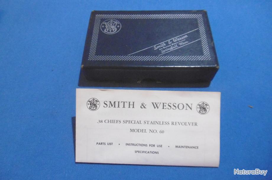 Boîte Vintage Smith & Wesson Lady Smith 036 En .38 - Super Rare, En Très Bon état, Pour Collectionneurs D'armes
