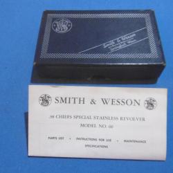 BOITE ORIGINALE REVOLVER SMITH & WESSON MOD 60