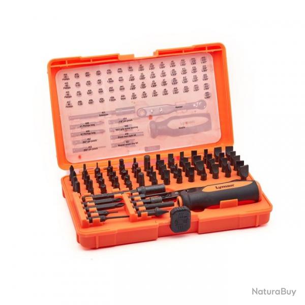 Trousse  outils Lyman Master Gunsmith - Ensemble de 68 pices