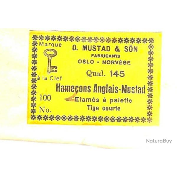 Hameons lams  palette tige courte  Anglais-Mustad par 100