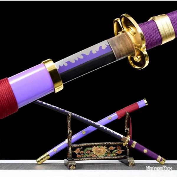 Katana Enma Zoro One Piece + support (Tranchant)