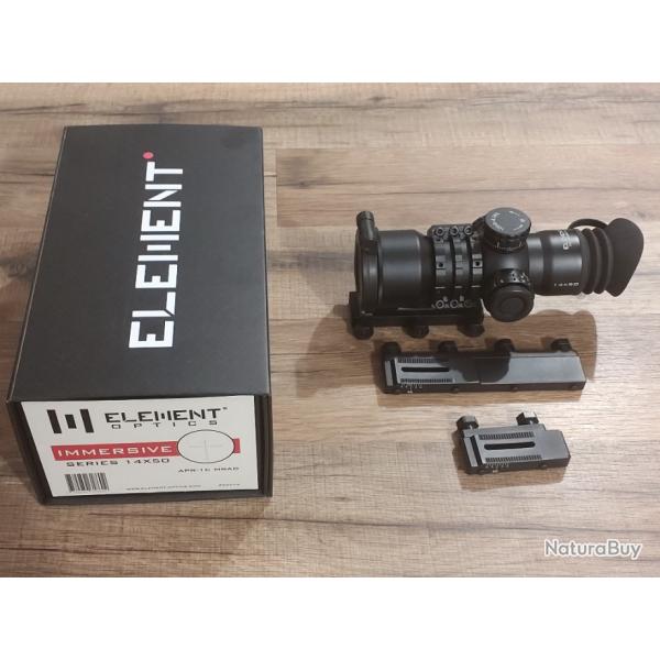 Lunette De Tir Element Optics Immersive 14x50 APR-1C MRAD