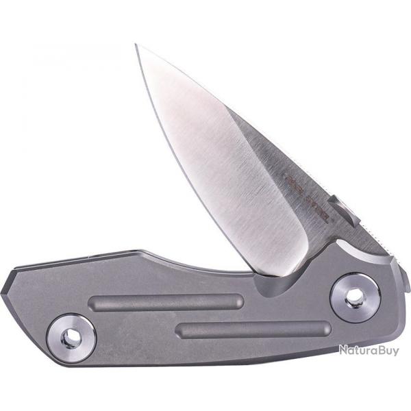 Couteau Real Steel Delta 2600 Titane Lame Acier S35VN Manche Titane Frame Lock Clip RS7101