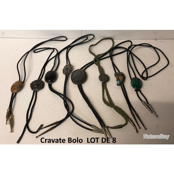 Cravate Bolo  LOT DE 8