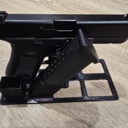 Support de Glock 17 avec emplacement 2 chargeurs