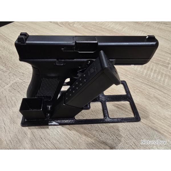 Support de Glock 17 avec emplacement 2 chargeurs