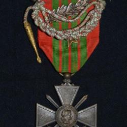 CROIX DE GUERRE 1939- 2 CITATIONS AVEC FOURRAGERE- 2° GUERRE MONDIALE-FRENCH WAR CROSS 1939-2°WW