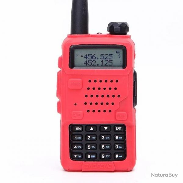 Housse de protection rouge Baofeng UV-5R - LIVRAISON GRATUITE