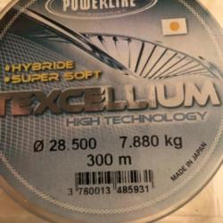 Nylon 300 m diam 28  .5    7.880 kg texcellium  Powerline  pêche FEEDER