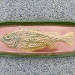 Grand plat à poisson vintage