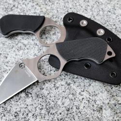 Couteau Spyderco Swick 5 Wharncliffe Lame Acier LC200N Manche G10 Etui Boltaron USA SCFB14P5