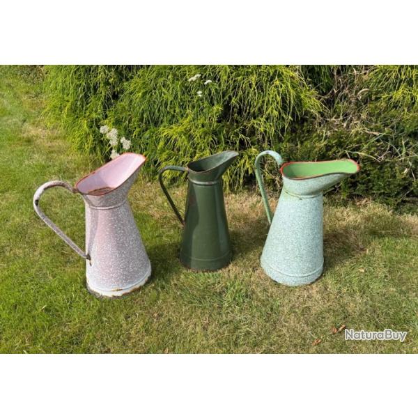 Lot broc pichet maill dcoration vintage