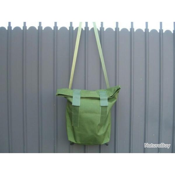 Musette Carnier Gibecire Cabas sacoche besace sac  dos pliable vert neuf arme Danoise