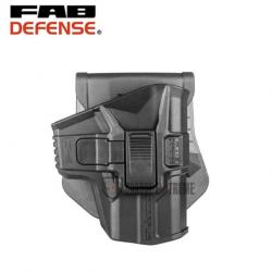 Holster FAB DEFENSE pour Glock 17 Paddle Rétention Niveau 2 Noir