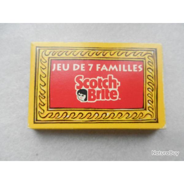 jeu de cartes 7 familles publicitaire Scotch-Brite