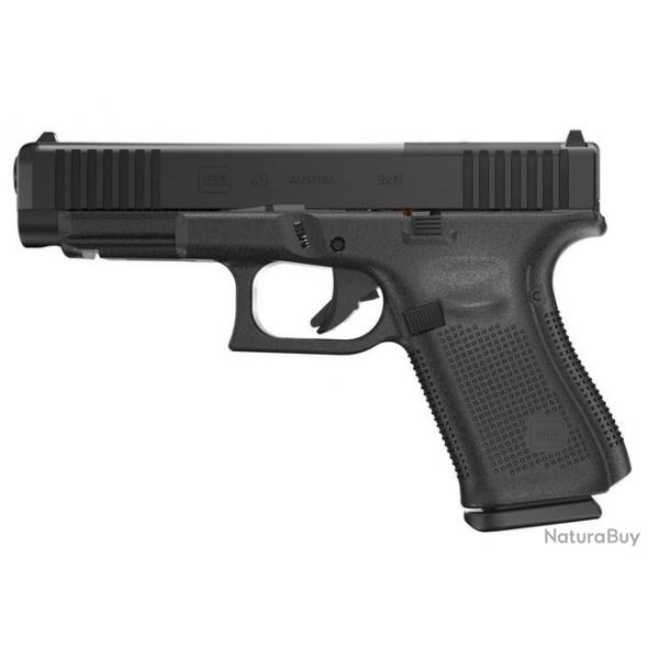 PISTOLET GLOCK 49 MOS FS GEN5 - CAL 9X19 PARA - 15 COUPS