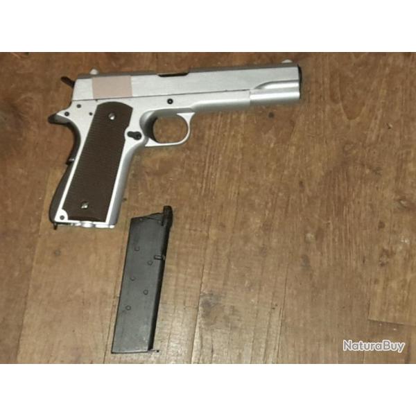 Pistolet airsoft colt 1911 gaz ! POUR PIECES !!!! Tout metal
