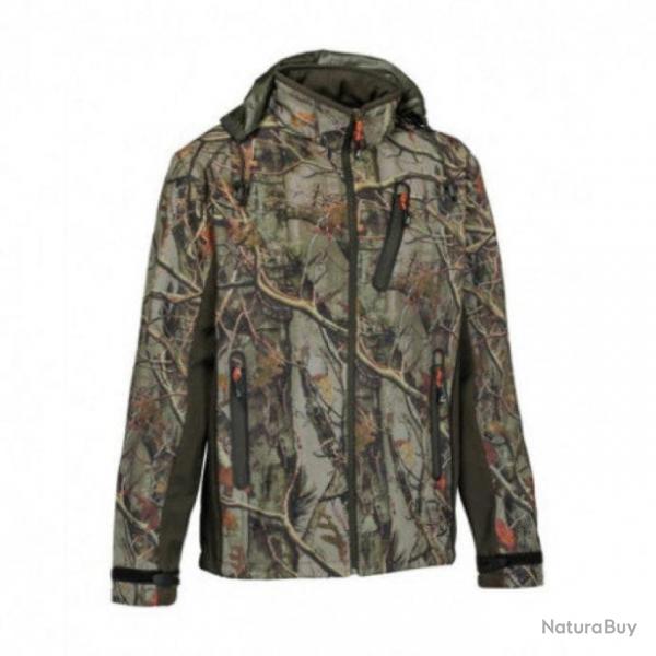 Blouson de chasse Percussion Softshell - Forest EVO / L