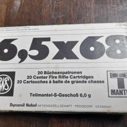 Balles RWS TEIL MANTEL calibre 6.5×68