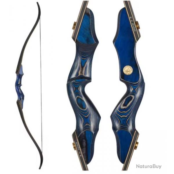 Arc Recurve Lamin Bleu de 25 Lbs  50 Lbs - Droitier