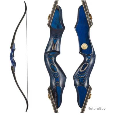 Arc Recourbé TOPARCHERY ILF 62 Pouces 25-60 Lbs Pour Droitier – Vert Et Marron