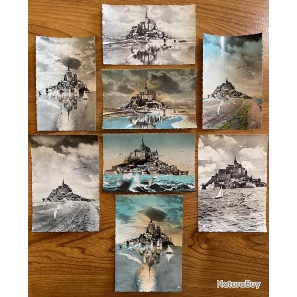 Lot cartes postales Mont Saint Michel