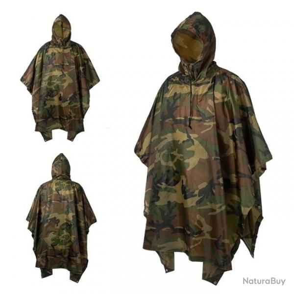 Poncho impermable en polyester 210T - LIVRAISON GRATUITE - ref.2