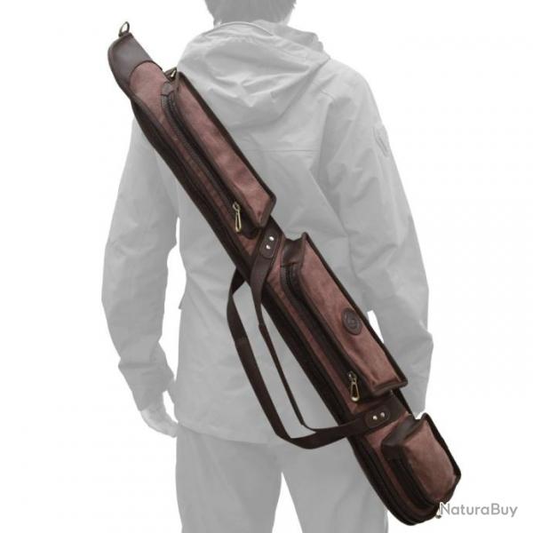 tui  fusil souple en cuir et toile 97cm - LIVRAISON GRATUITE - Marron