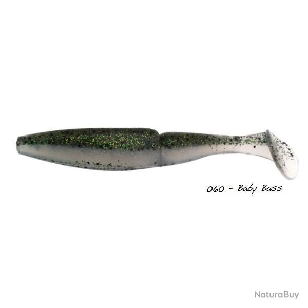 Leurre Souple Sawamura One Up Shad 4 pouces - 8,4cm 060 - Baby Bass