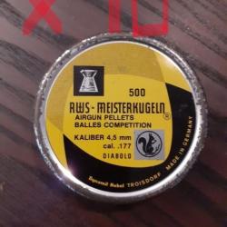 10 Boites plomb RWS MEISTERKUGELN 4.5 Collector Rare Vintage Collection Neuve non ouverte