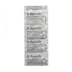 ENCHERE A LOT DE 400 PASTILLES DE PURIFICATION AQUATABS POUR 400 à 2000 LITRES D'EAU TRAITE 17mg