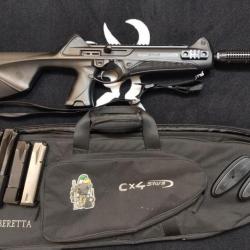 Carabine semi-automatique BERETTA CX4 STORM - Calibre 9x19 + Housse et 4 chargeurs (Occasion bon éta