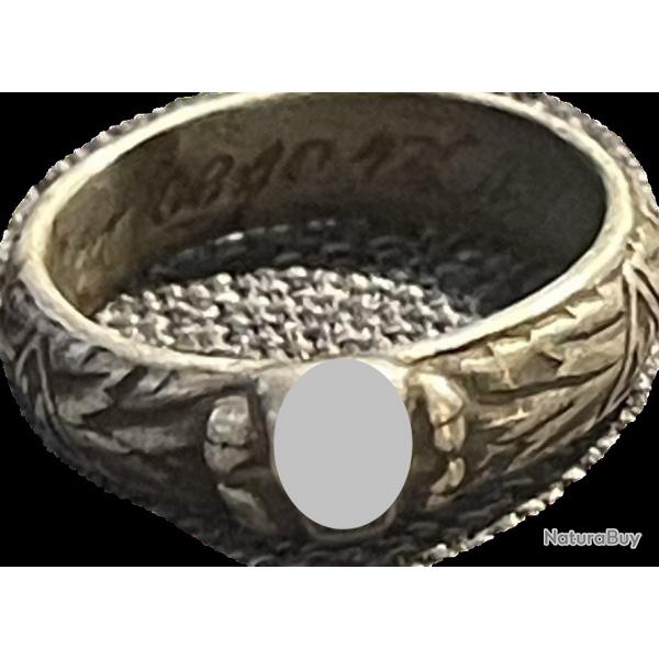une bague allemande en argent 800 ww2